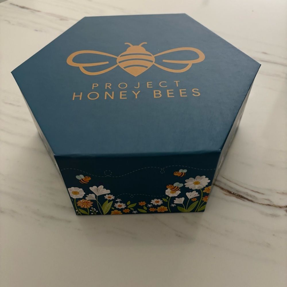 Project Honey Bees Gift Set Gold Earrings Pin Keychain Stickers Bracelet - Picture 8 of 11